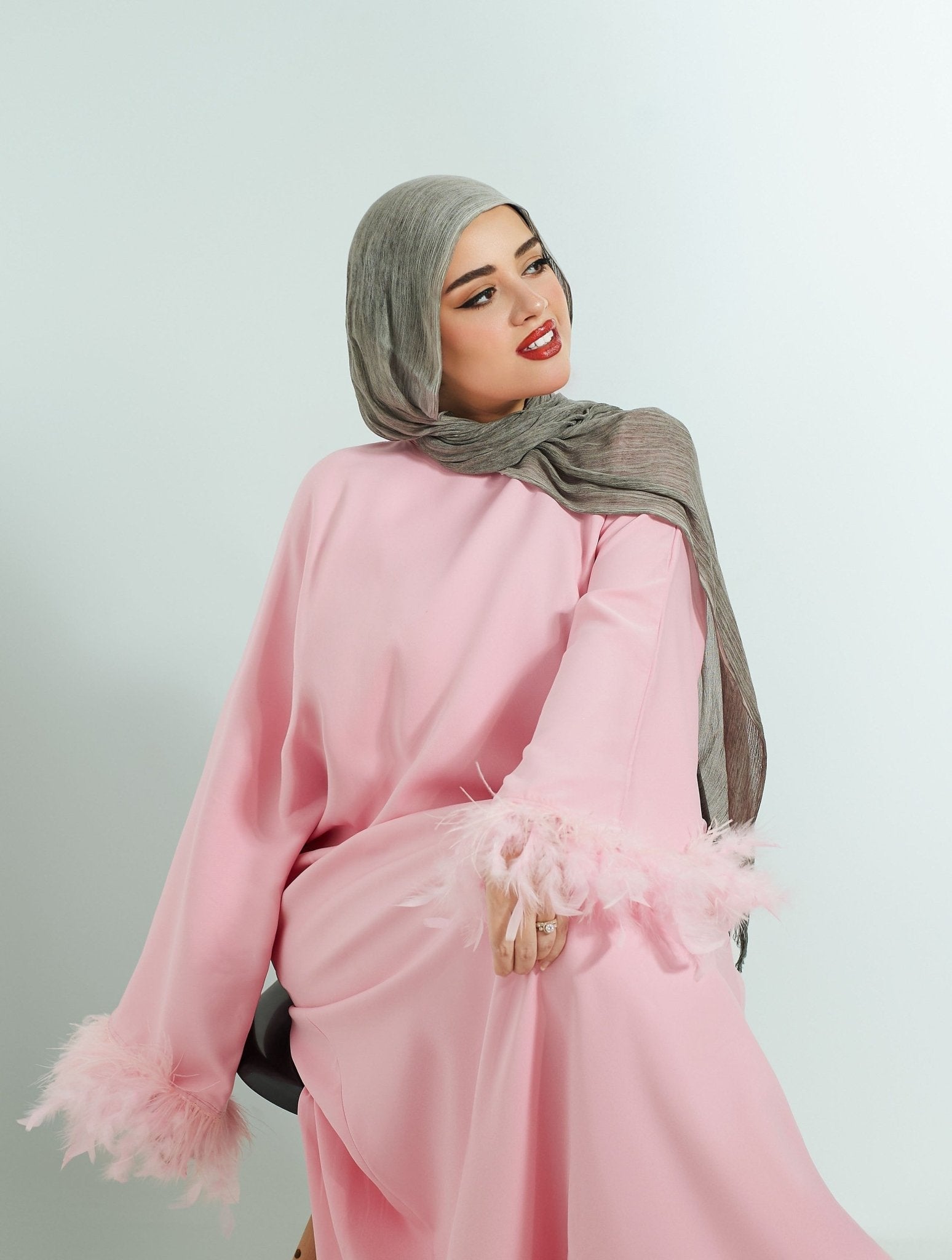 Flare Glow Pink Abaya