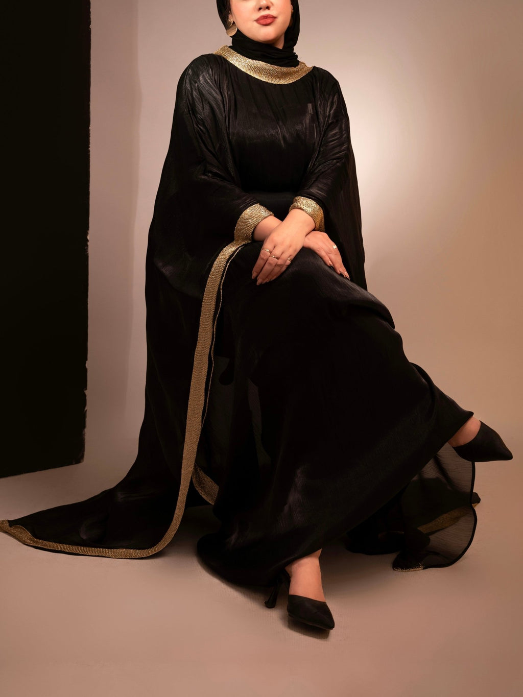 Black Butterfly Abaya