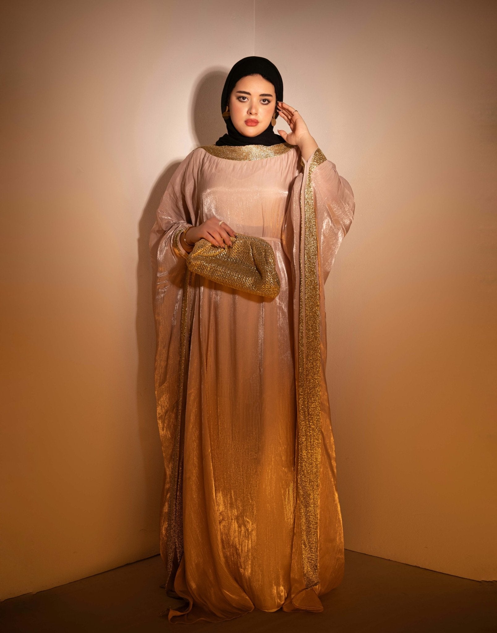 pink Butterfly Abaya