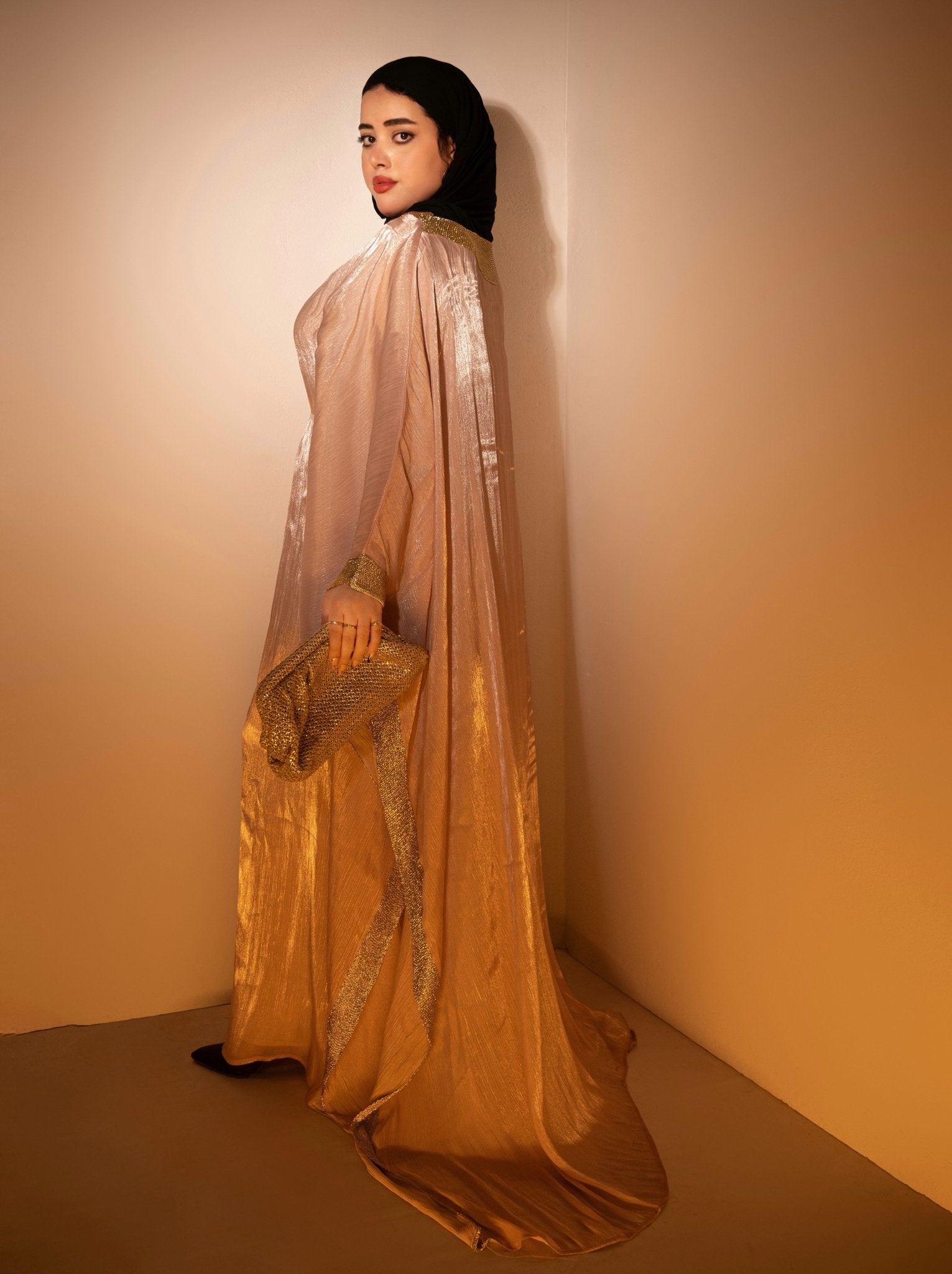 pink Butterfly Abaya