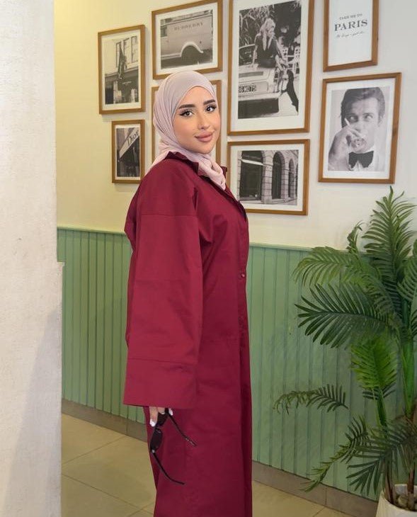 Burgandy Long Chemise