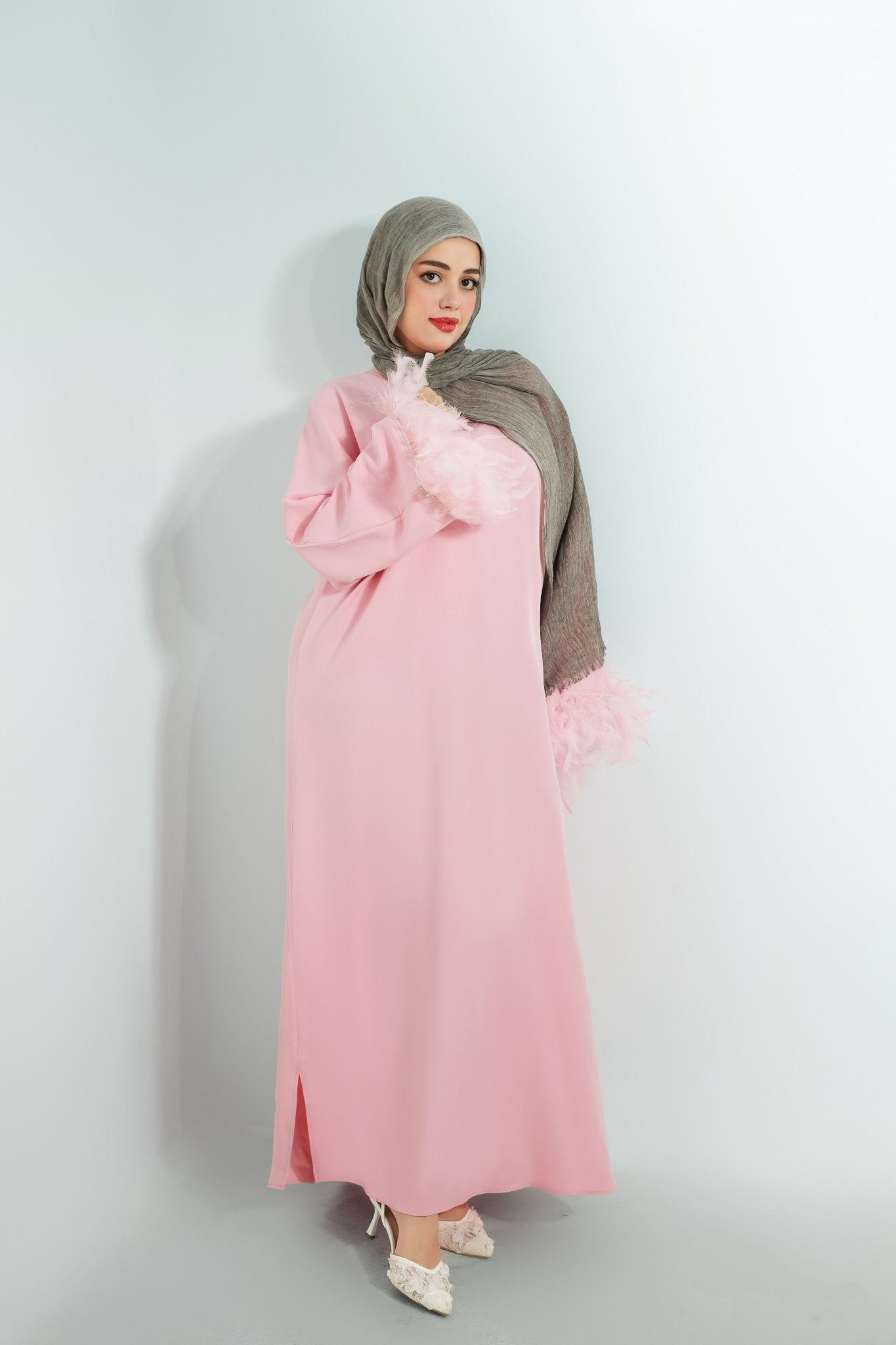 Flare Glow Pink Abaya