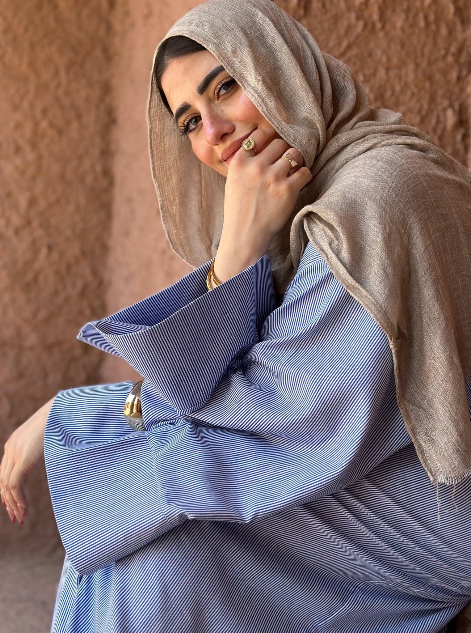 Striped Blue Long Shirt